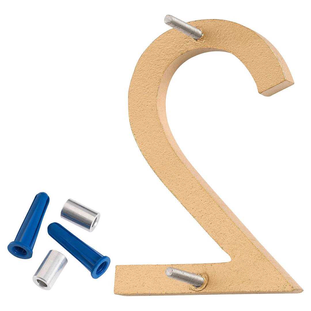 16 in. Flat Floating Mount House Number Montague Metal Products Inc