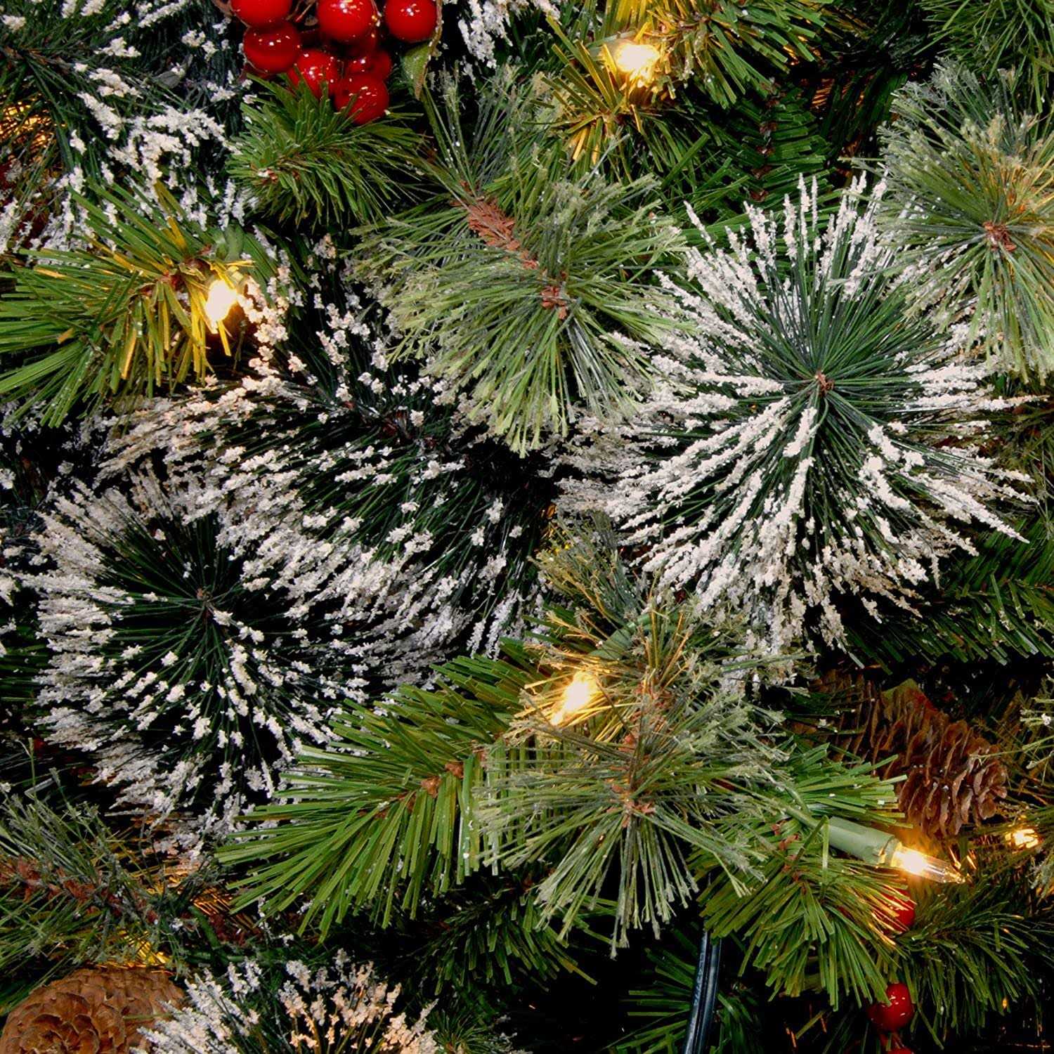48 Pre-Lit Wintry Pine Wreath By National Tree Company
