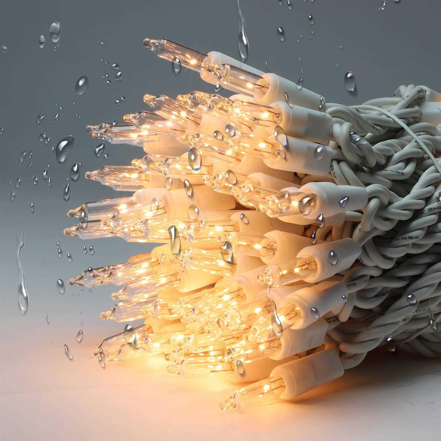 XMASLAND Ultra-Bright Connectable Christmas Light Set Incandescent Bulb Mini String Light for Indoor Outdoor Christmas Tree