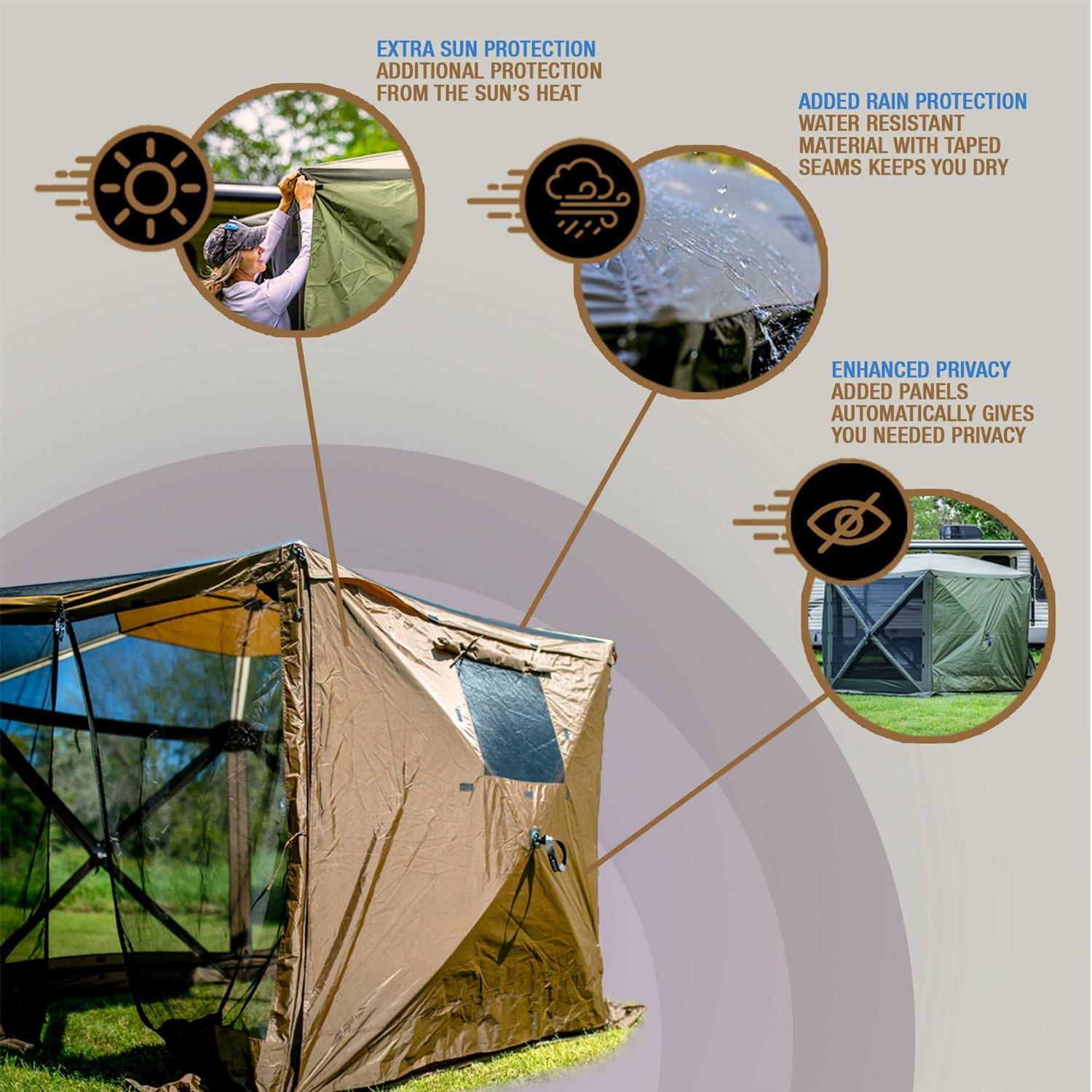 Clam Quick-Set Screen Hub Wind & Sun Panels