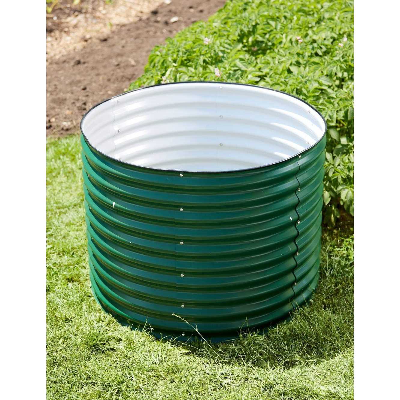 Vego Garden Tall Round Metal Raised Garden Bed