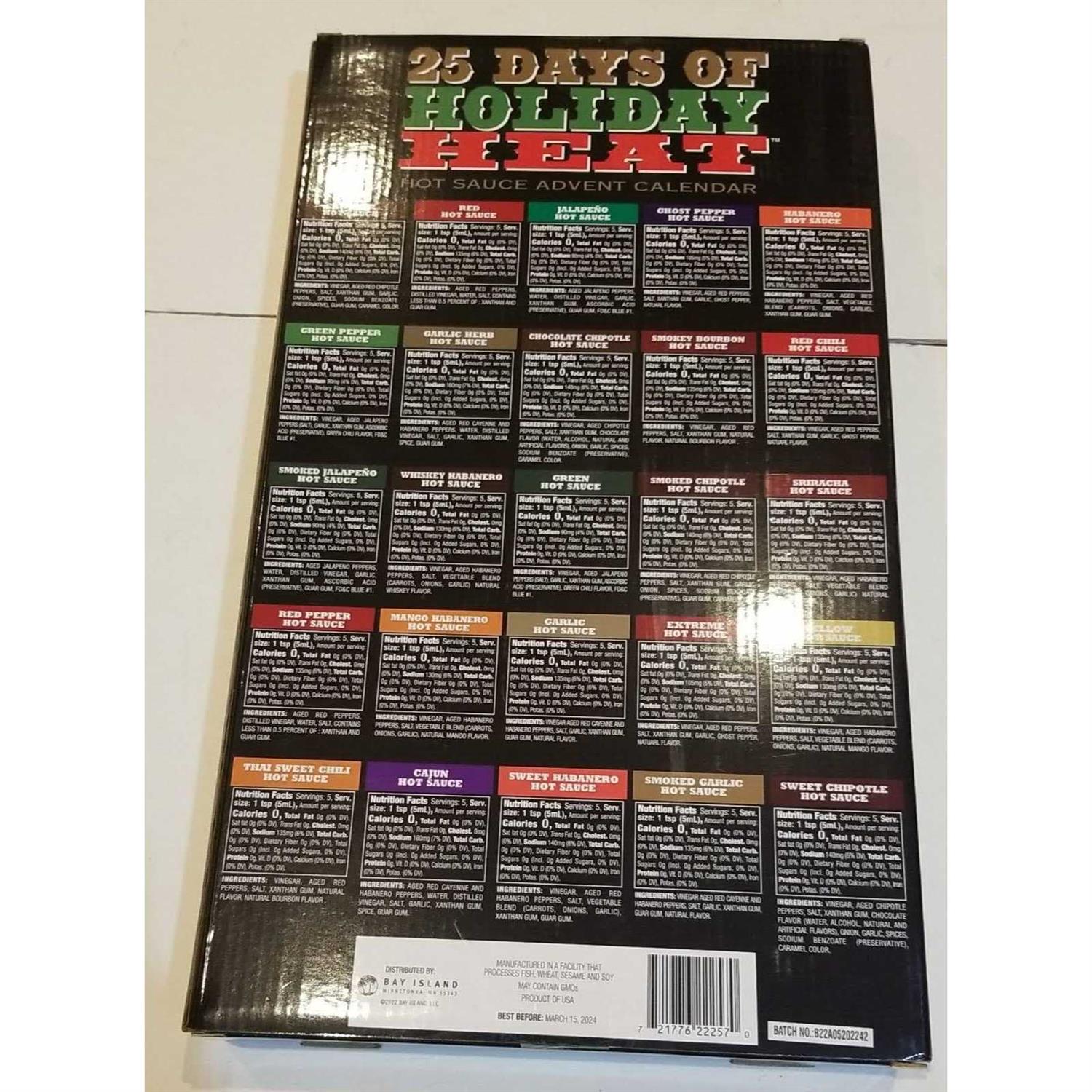 Bay Island Hot Sauce Advent Calendar