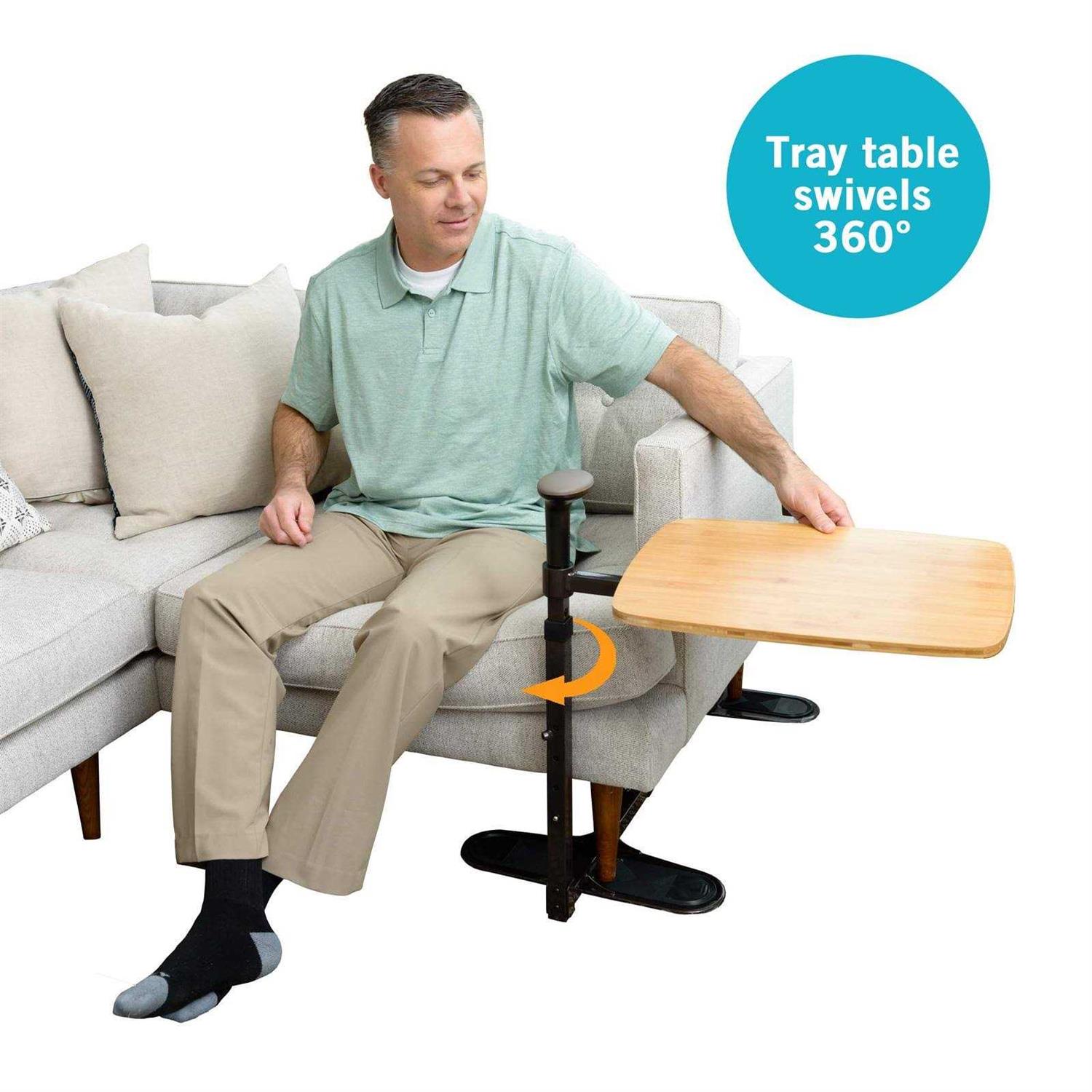 Stander Omni Tray Table Swivel Bamboo TV Tray and Laptop Table & Support