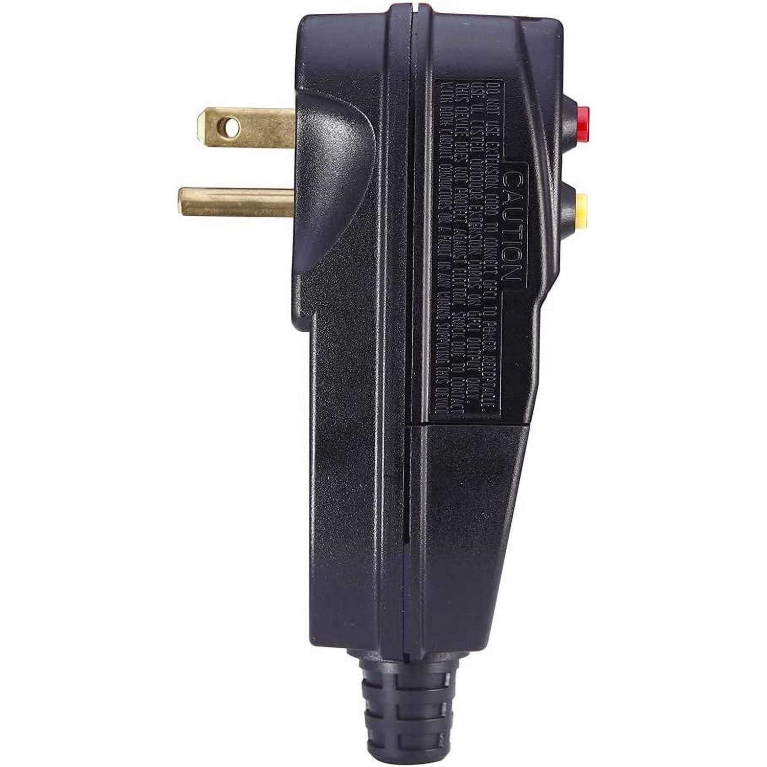 WELLONG Gfci Replacement Plug for Pressure Washer Pool Pump 15Amp 3 Prong Circuit Breaker Outdoor Waterproof Auto-reset 120v