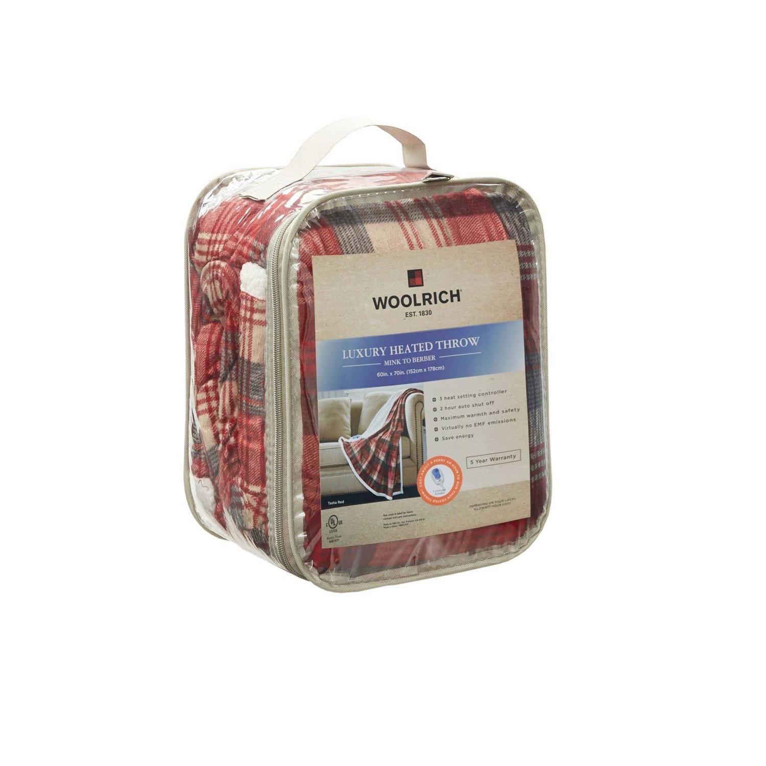 Woolrich Tasha Oversized Mink to Berber Heated Throw