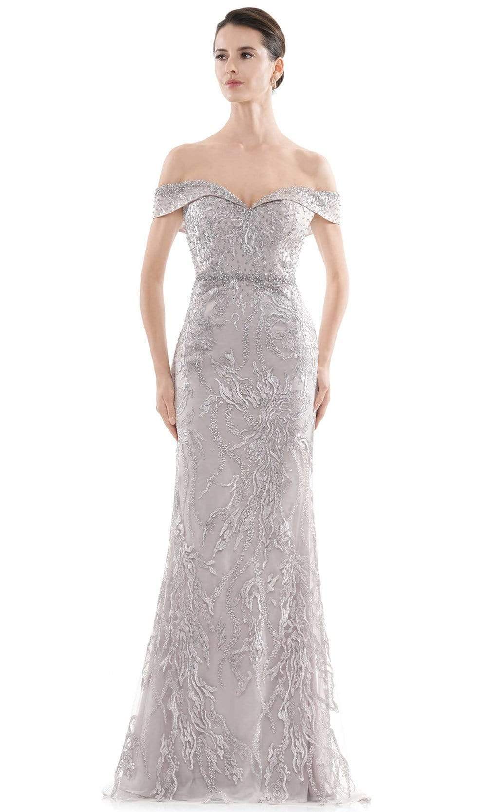 RD2713 Embroidered Off Shoulder Trumpet Gown