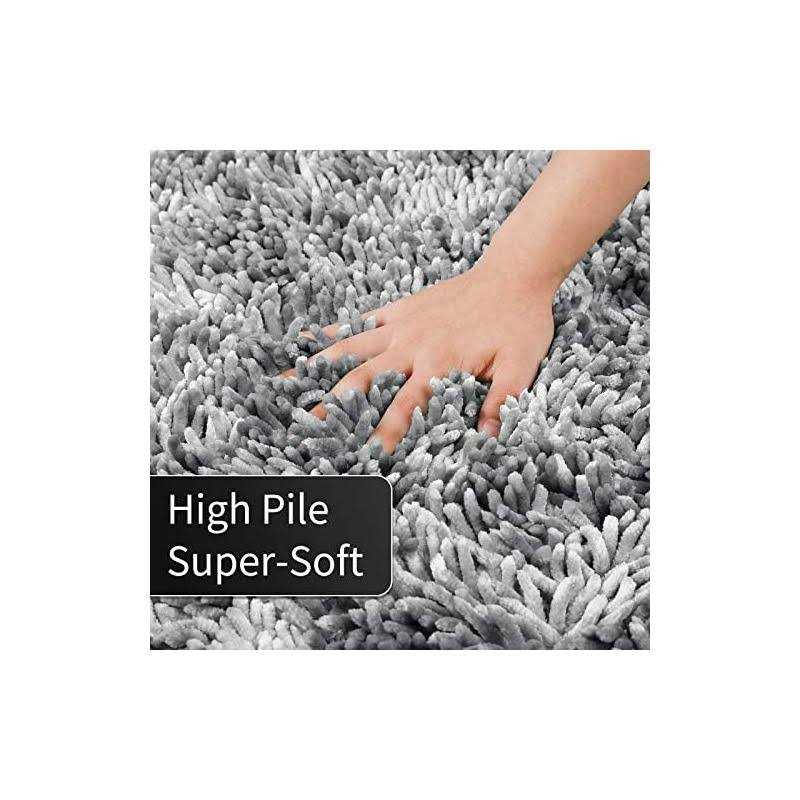 Yimobra Original Luxury Chenille Bath Mat Soft Shaggy Super Absorbent and