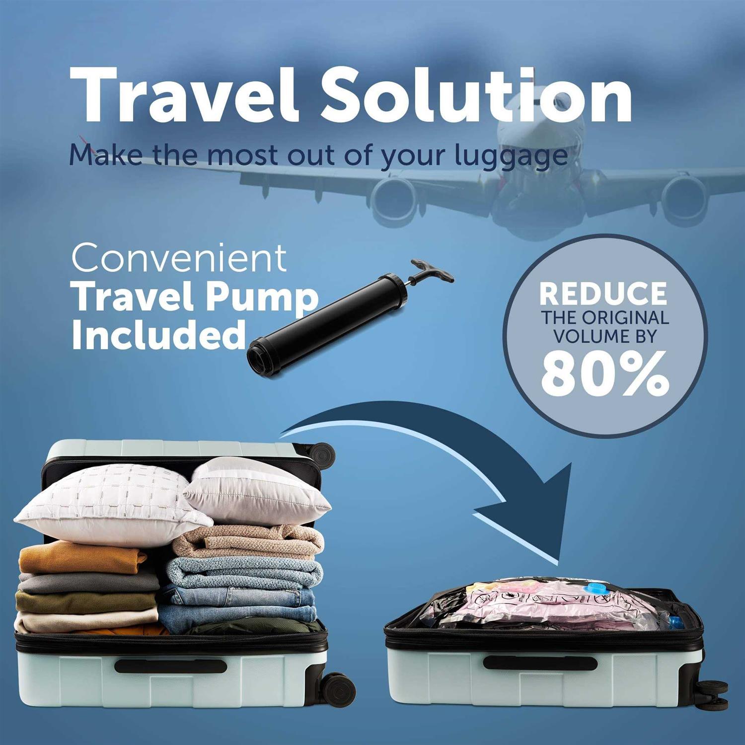 20 Pack Premium Vacuum Sealer Bags Space Saver Storage Bags for Home and Closet Organization