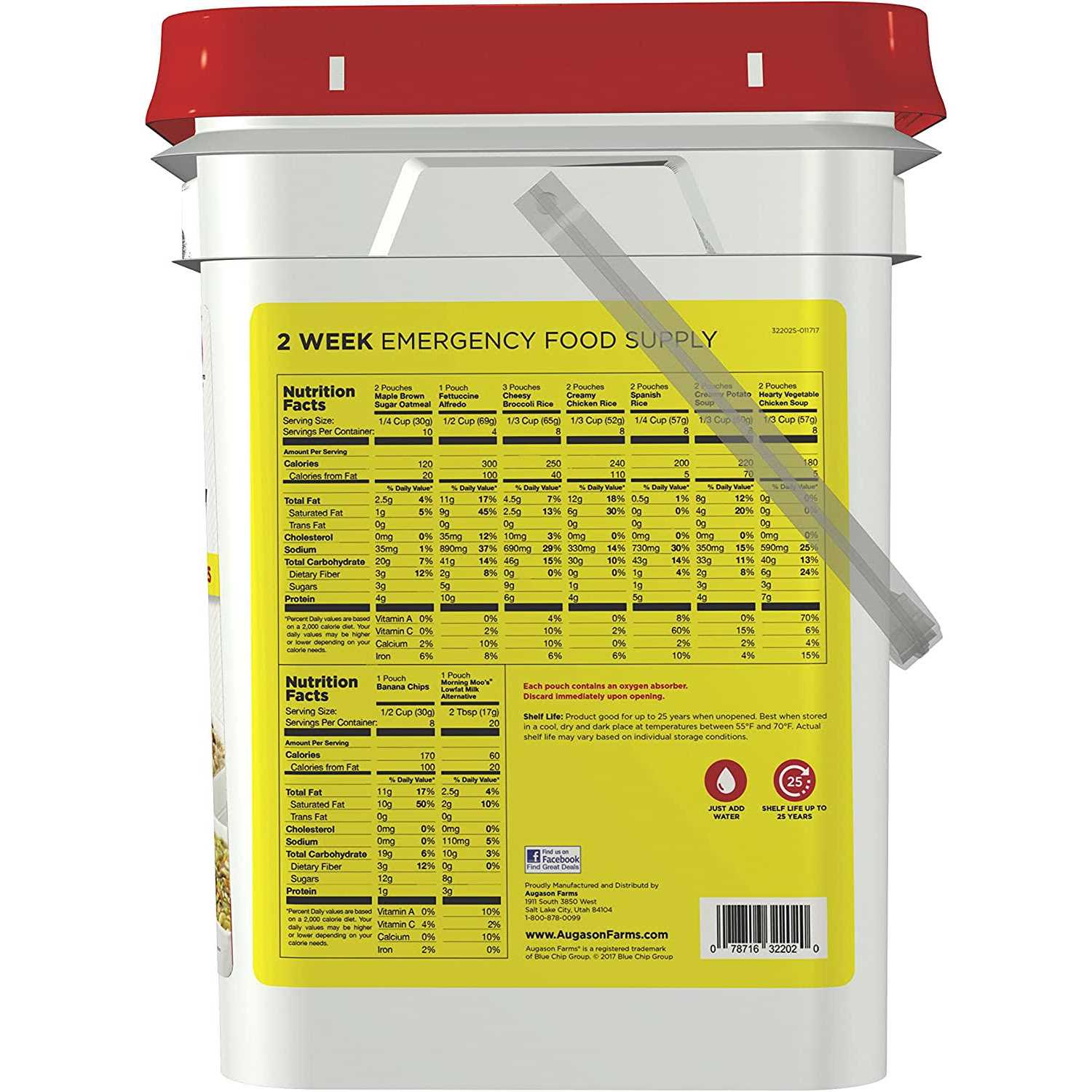 Augason Farms 2 Week 1 Person Emergency Food Supply