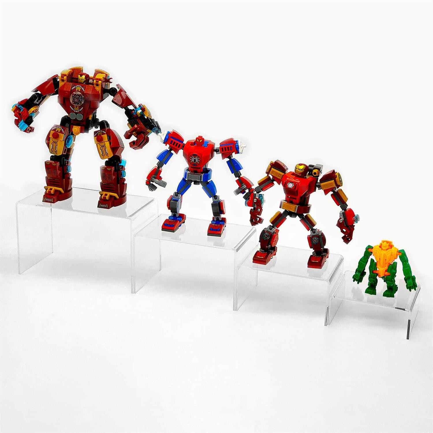 8Pcs Acrylic Display Risers Clear Product Stand,Cupcakes Holder Dessert Display Transparent Showcase Stands