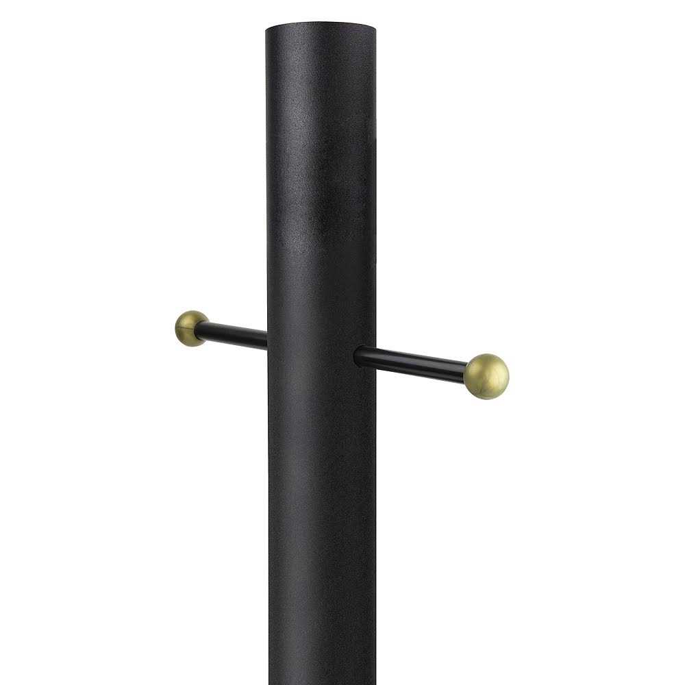 Bronze 84 High Cross Arm Outdoor Direct Burial Lamp Post