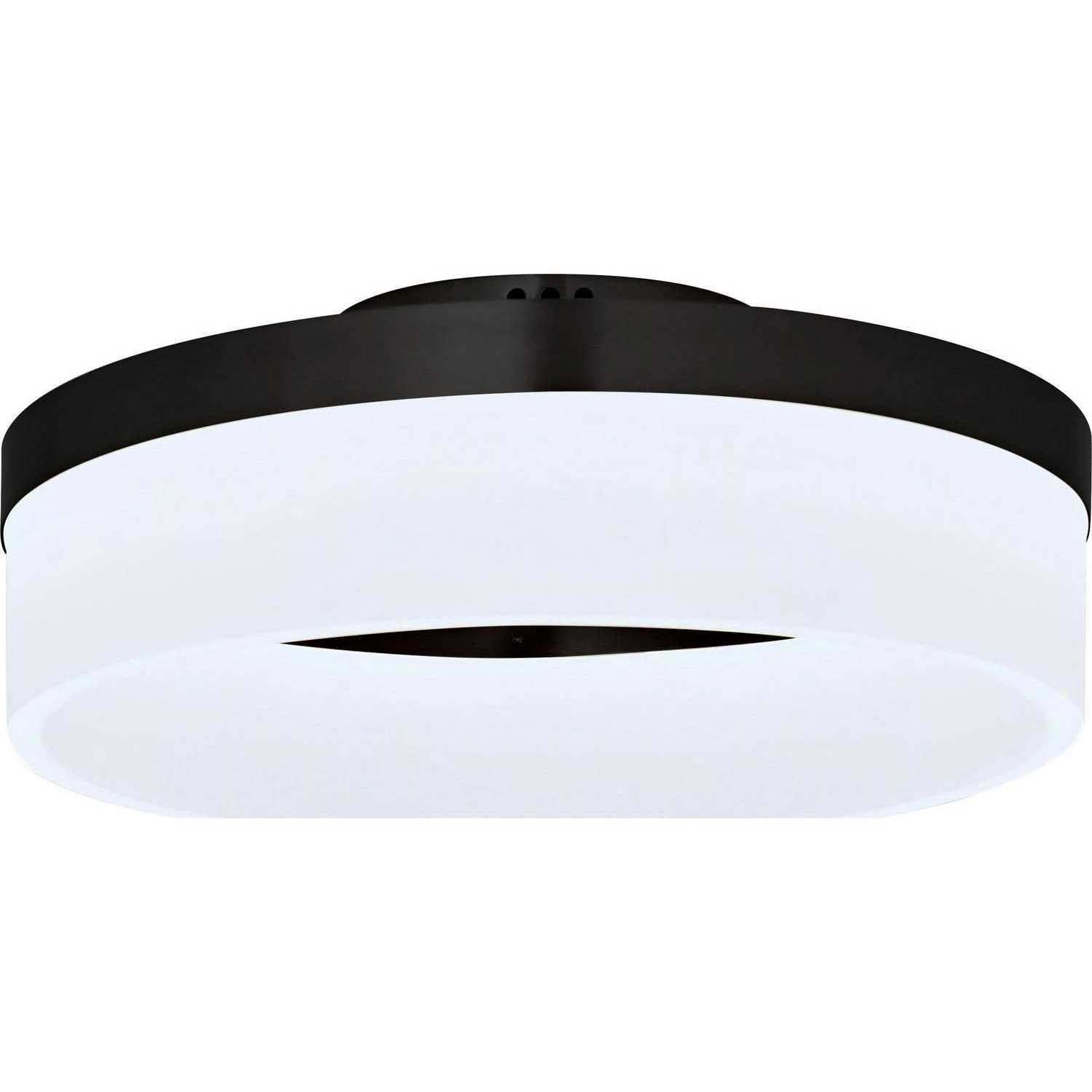 Allen + Roth 11.95 Matte Black Lynpark Flush Mount Light