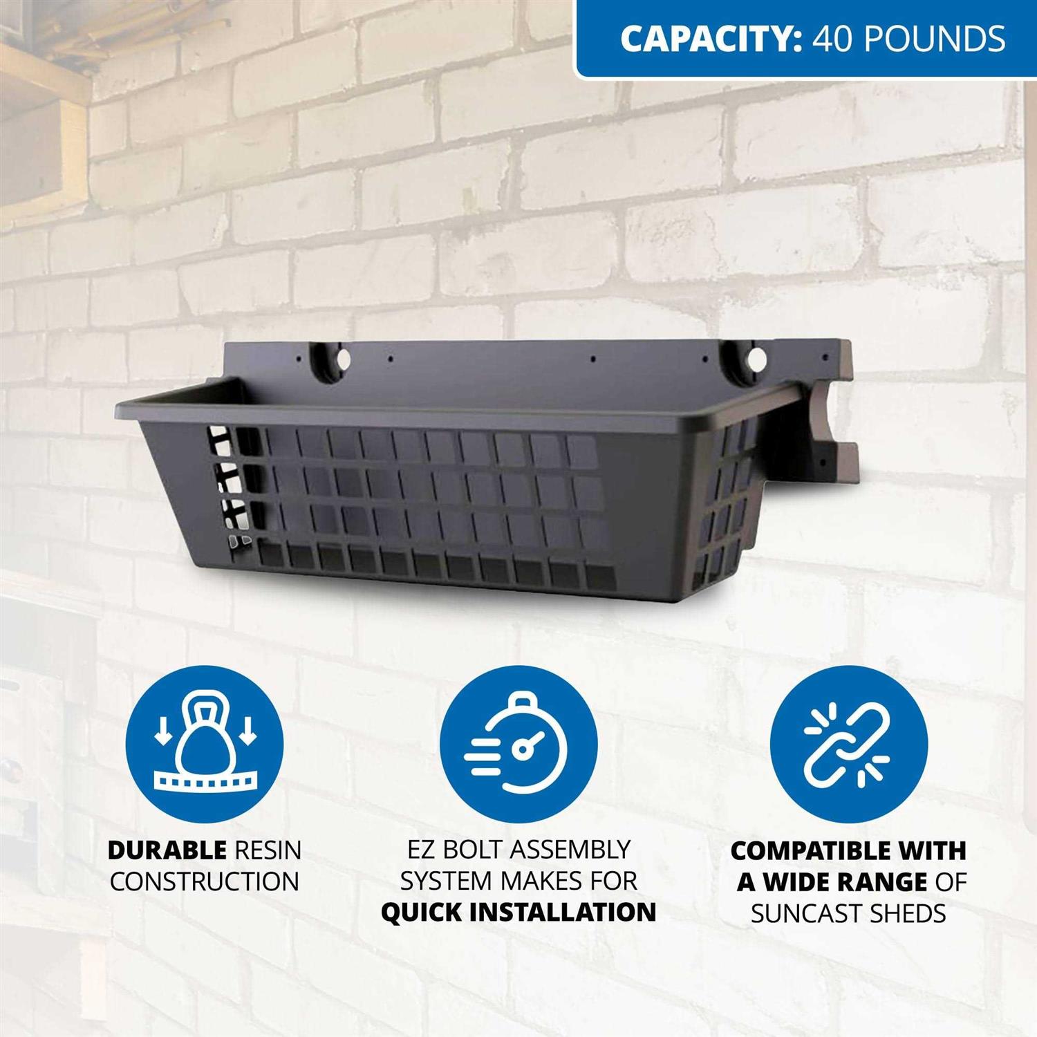 Suncast Basket Shed Accessory