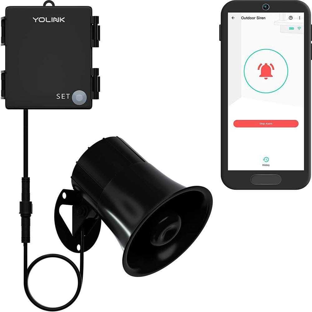 YoLink Outdoor Security Siren and Smart Alarm Controller Kit