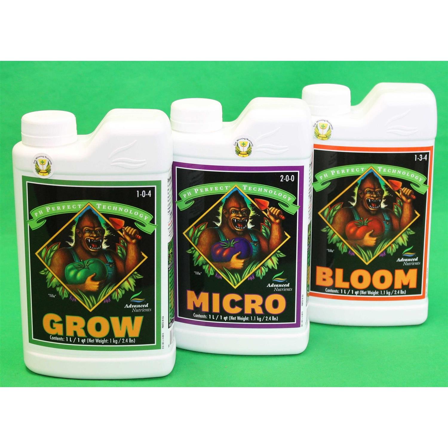 Advanced Nutrients Bloom Micro Grow Pack of 3 1 L each