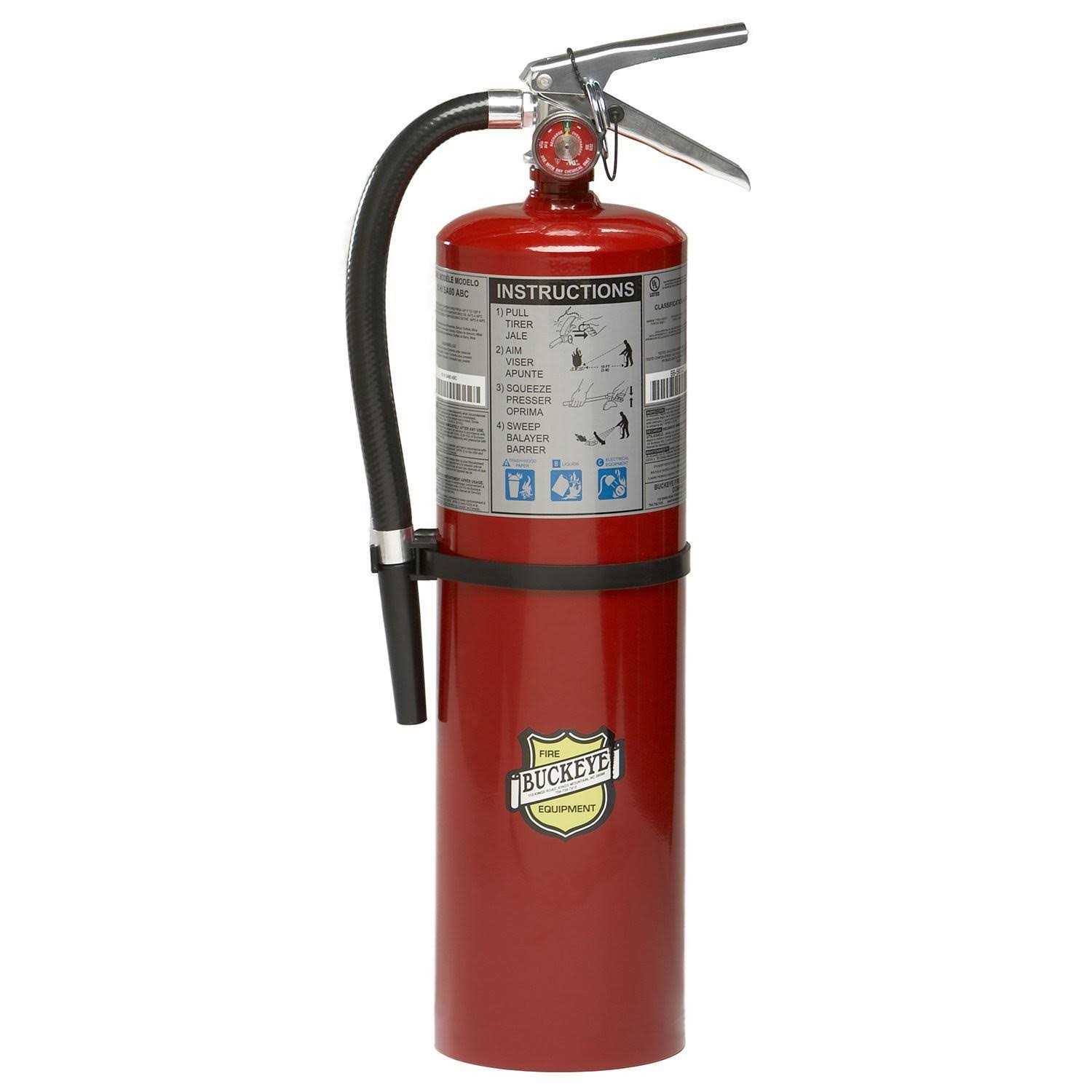 Buckeye 11340 10 lb ABC Dry Chemical Tall Fire Extinguisher