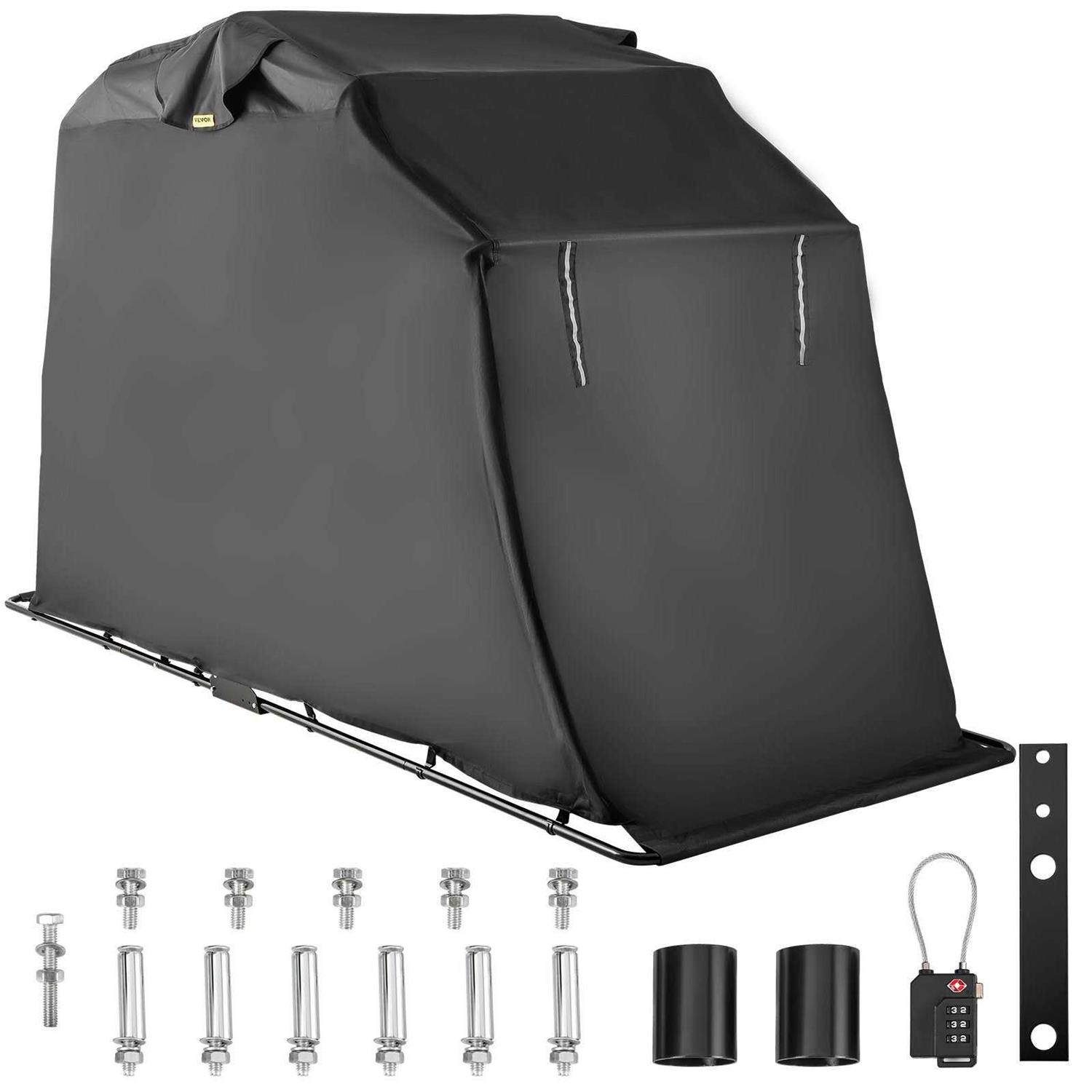 VEVOR Motorcycle Shelter Waterproof Motorcycle Cover Heavy Duty Motorcycle Shelter Shed