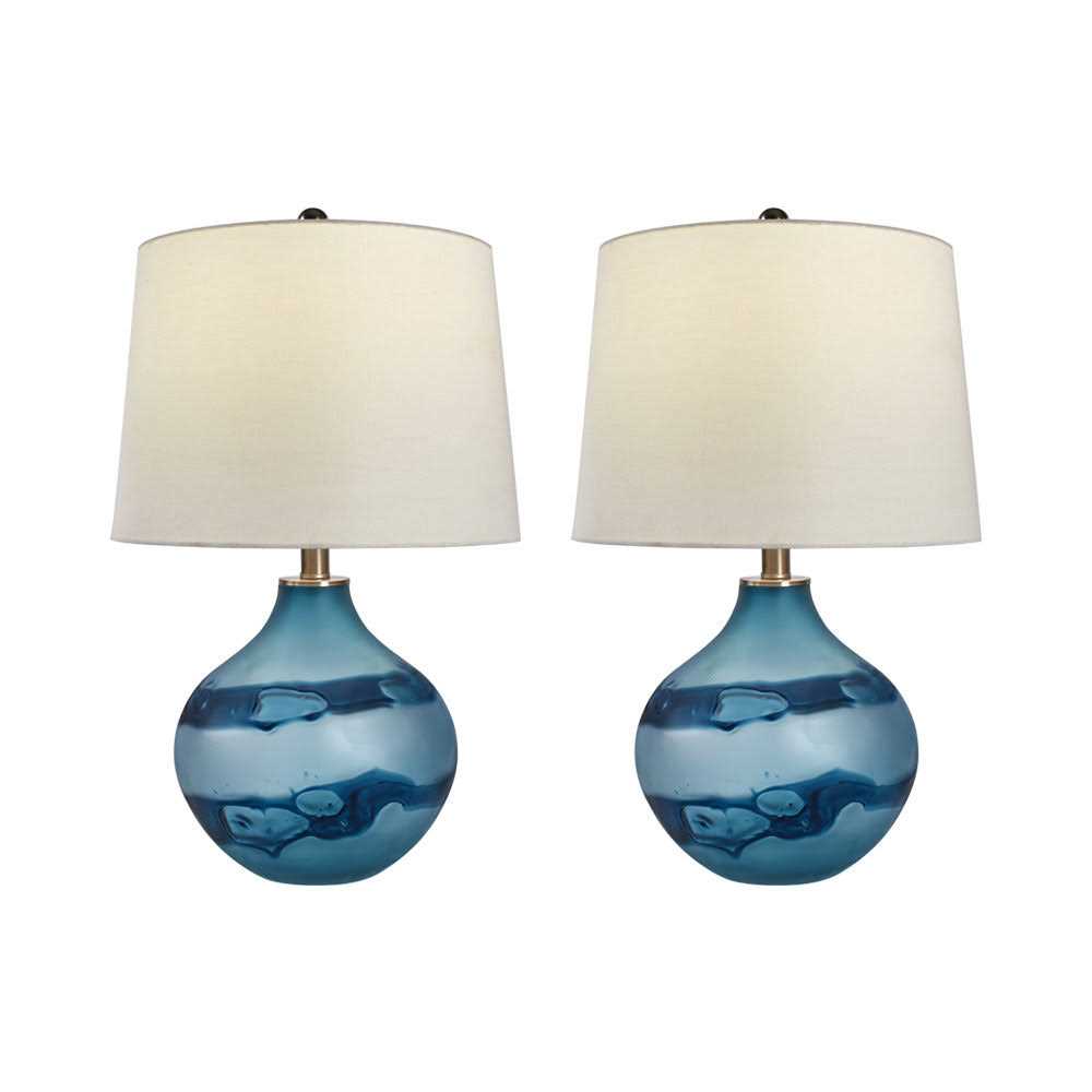 Akash 22 Table Lamp Set Rosecliff Heights Base