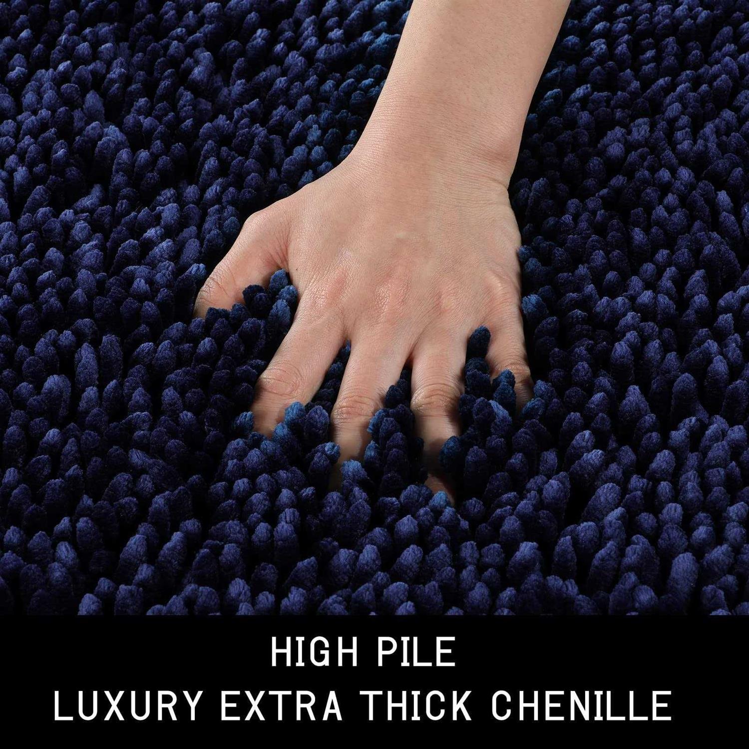 Yimobra Bathroom Rugs Sets 2 Piece Luxury Shaggy Extra Thick Bathroom Rugs