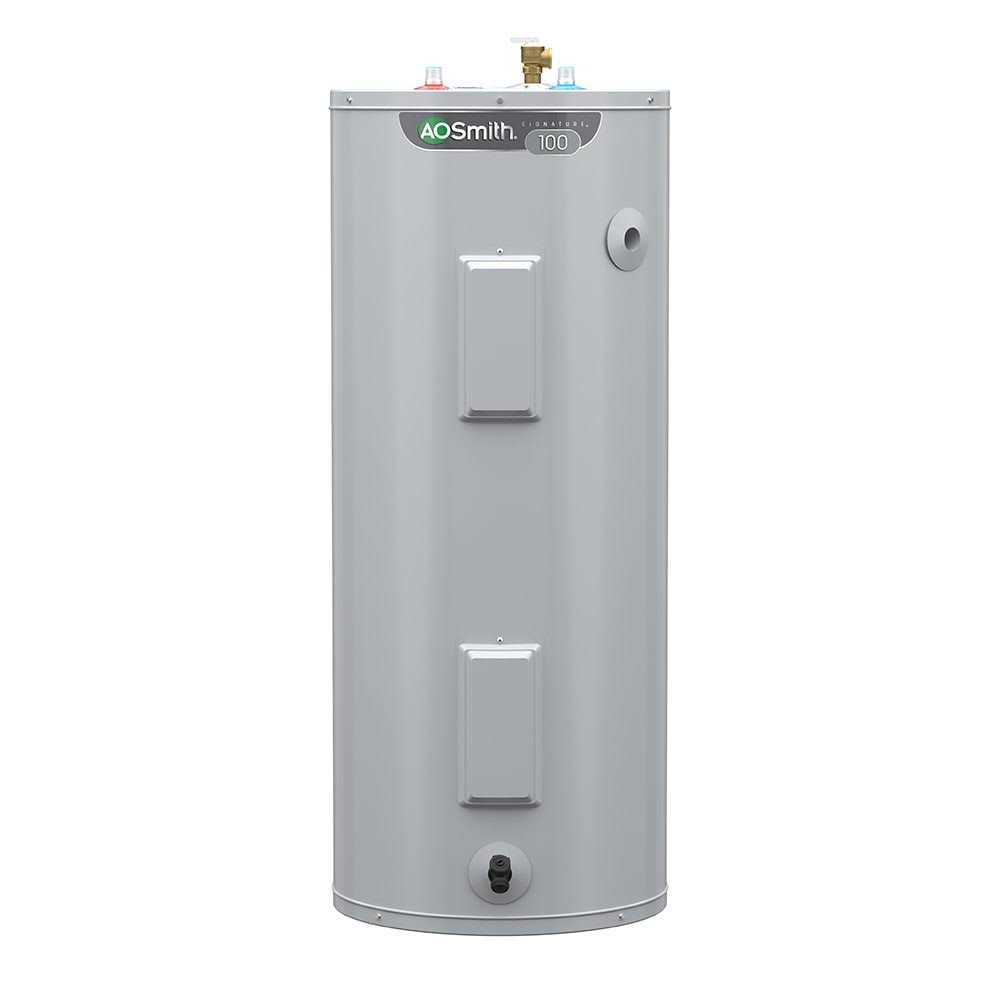 a.o. Smith Signature 100 40-Gallon Short 6-year Limited Warranty 3800-Watt Double Element Electric Water Heater E6-40R38D TTP