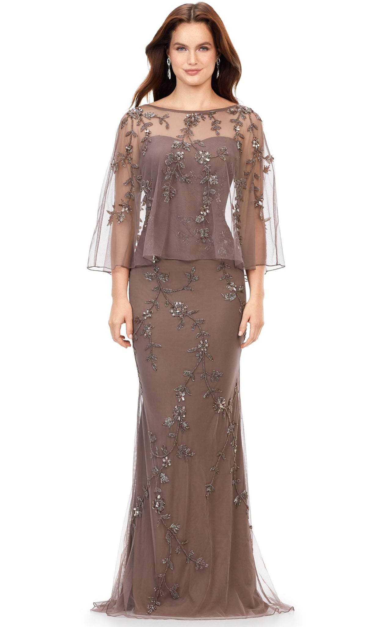 Strapless With Overlay Evening Dress