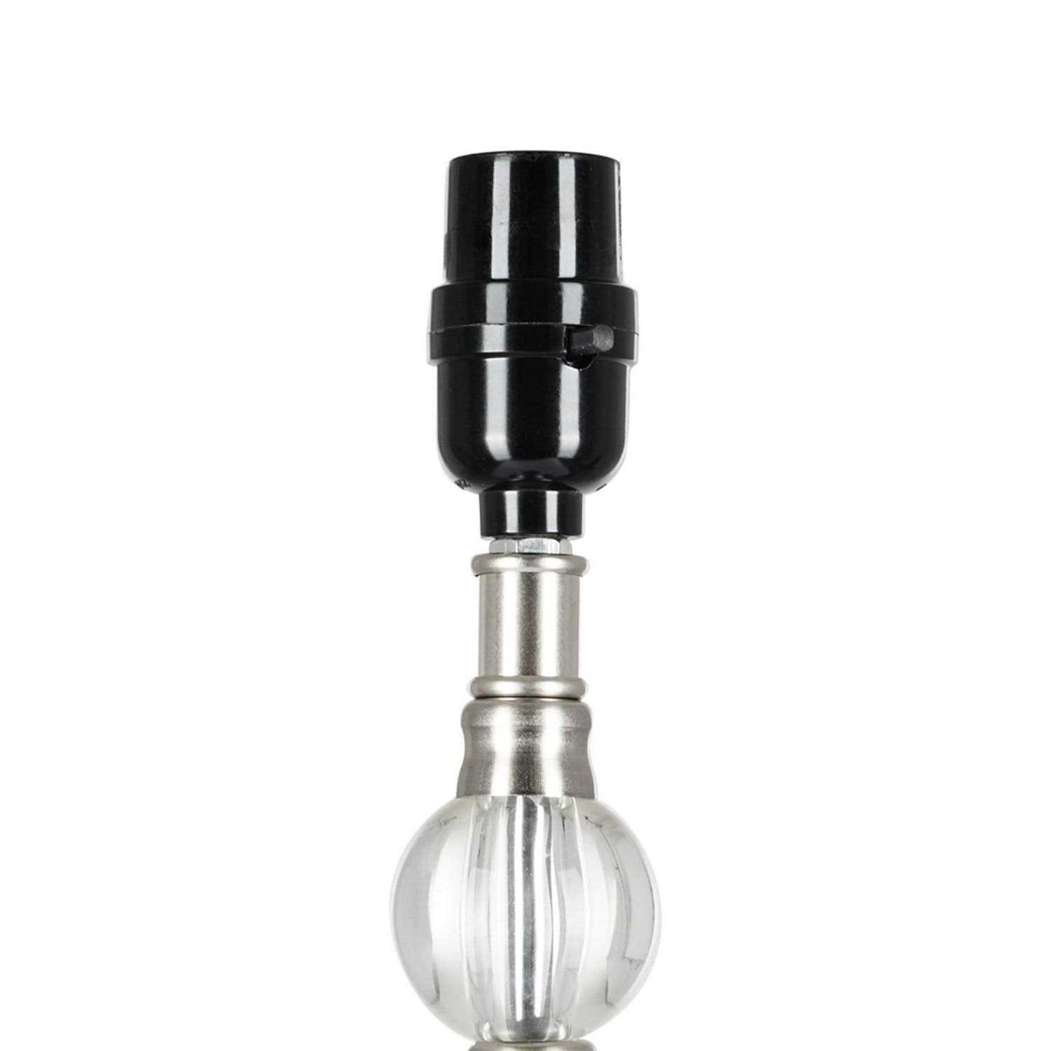 Better Homes & Gardens Brushed Nickel Stacked Glass Ball Lamp Base