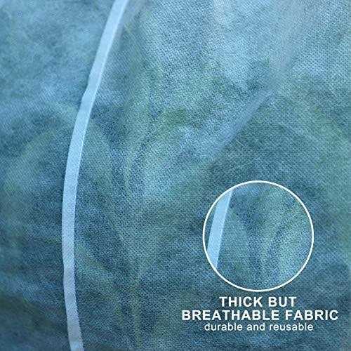 Takefuns Cylindrical Plant Freeze Protection Covers Shrub Frost Jacket Covers with Zipper,Gardening Protecting Bag,Tree Protector Wrap