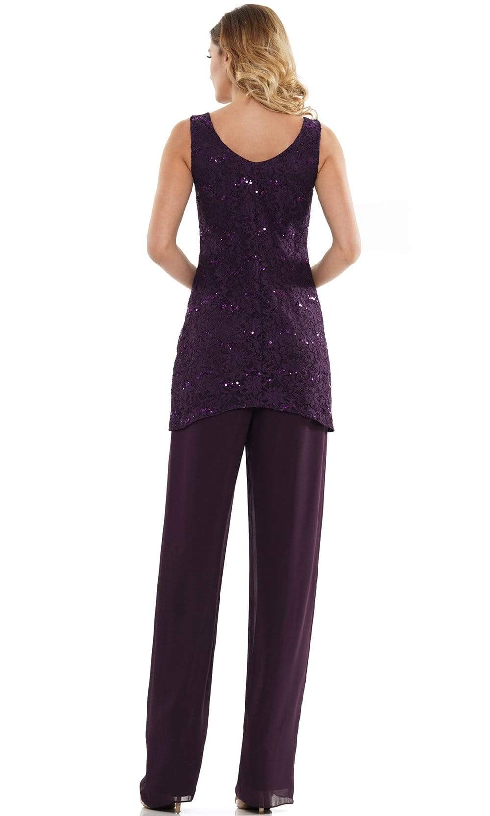 M303 Three-Piece Chiffon Lace Pantsuit