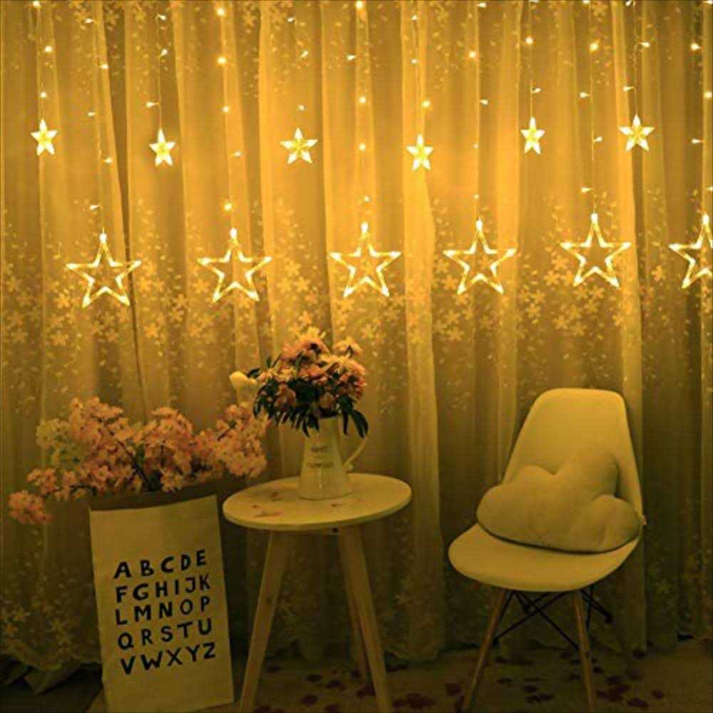 Bhclight 12 Stars 138 LED Star Lights Star String Lights for Bedroom with 8 Lighting Modes