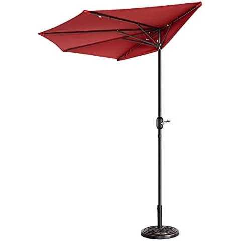 CASTLECREEK 8′ Half Round Patio Umbrella