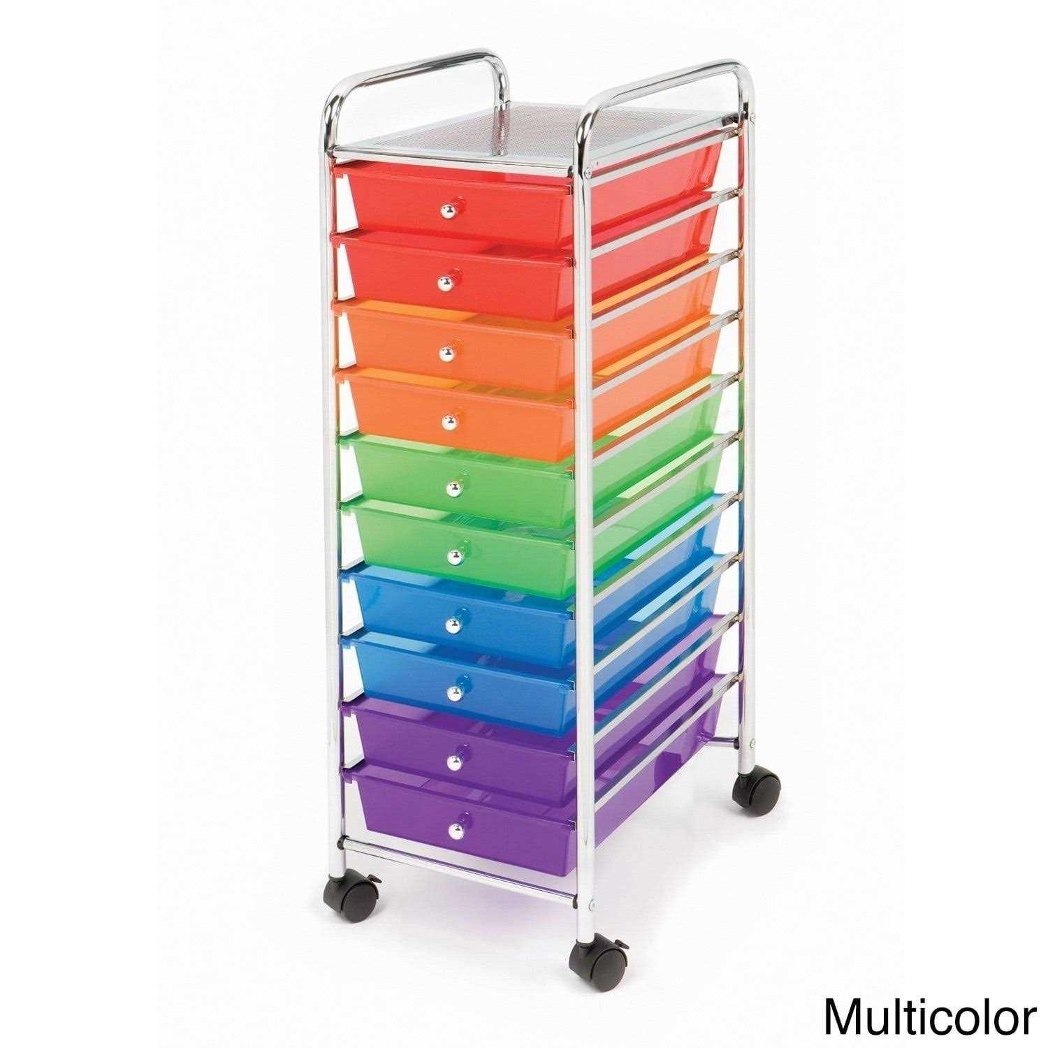 10-Drawer Organizer Cart Seville Classics