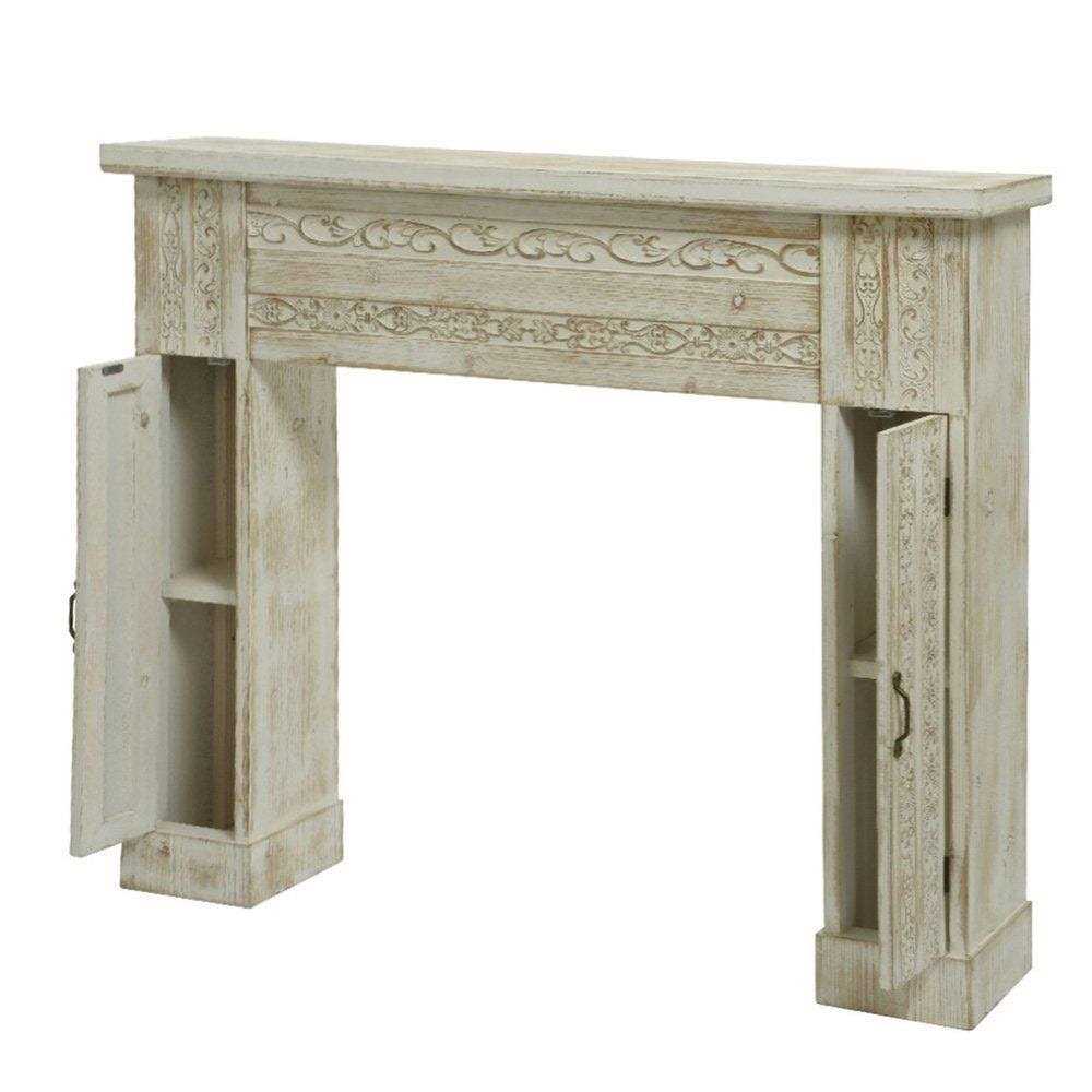 Decoris Beige Fireplace Indoor Christmas Decor 25.6 9081088