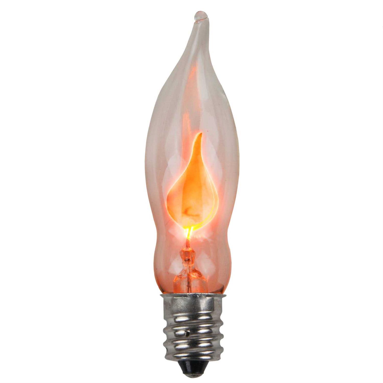 2Pk C7 Flicker Flame Transparent Clear