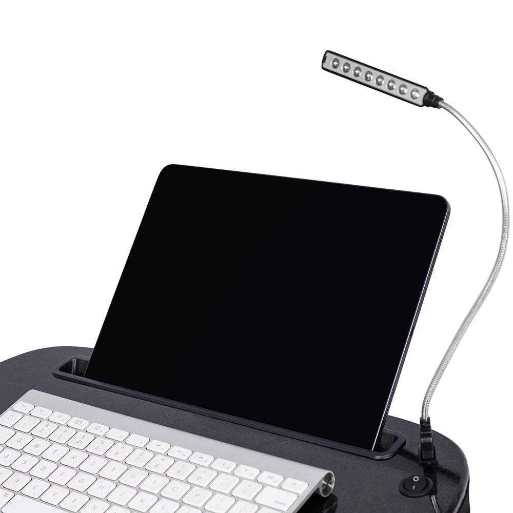 Sofia + Sam Multi Tasking Memory Foam Lap Desk with USB Light