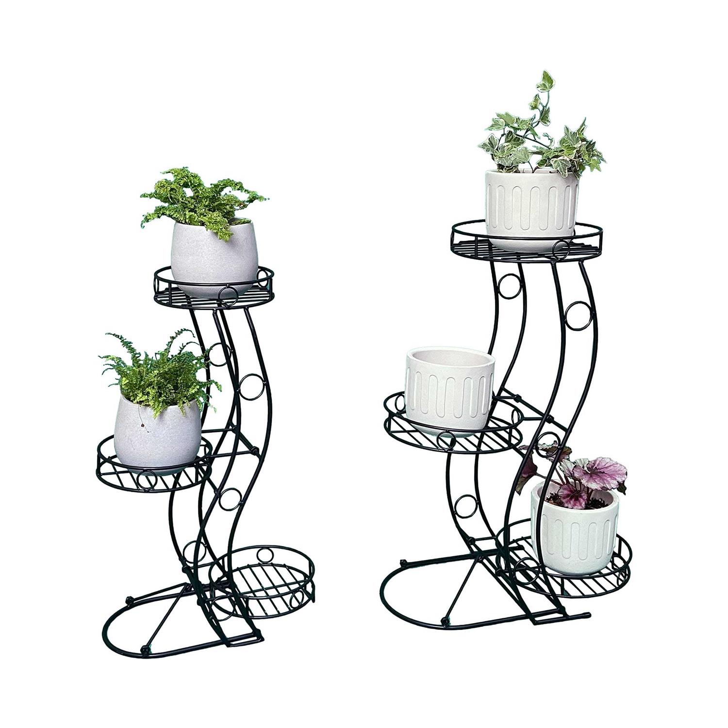 Cocoyard Three Flower Pots Collapsible Plant Stand