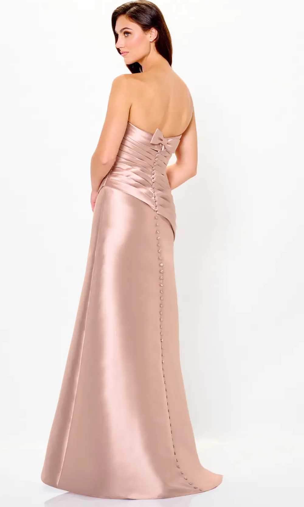 Pleated Bodice Evening Dress