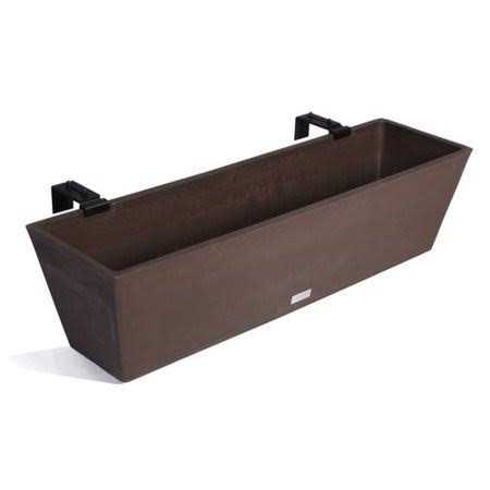 Veradek Window Box Plastic Rail Planter