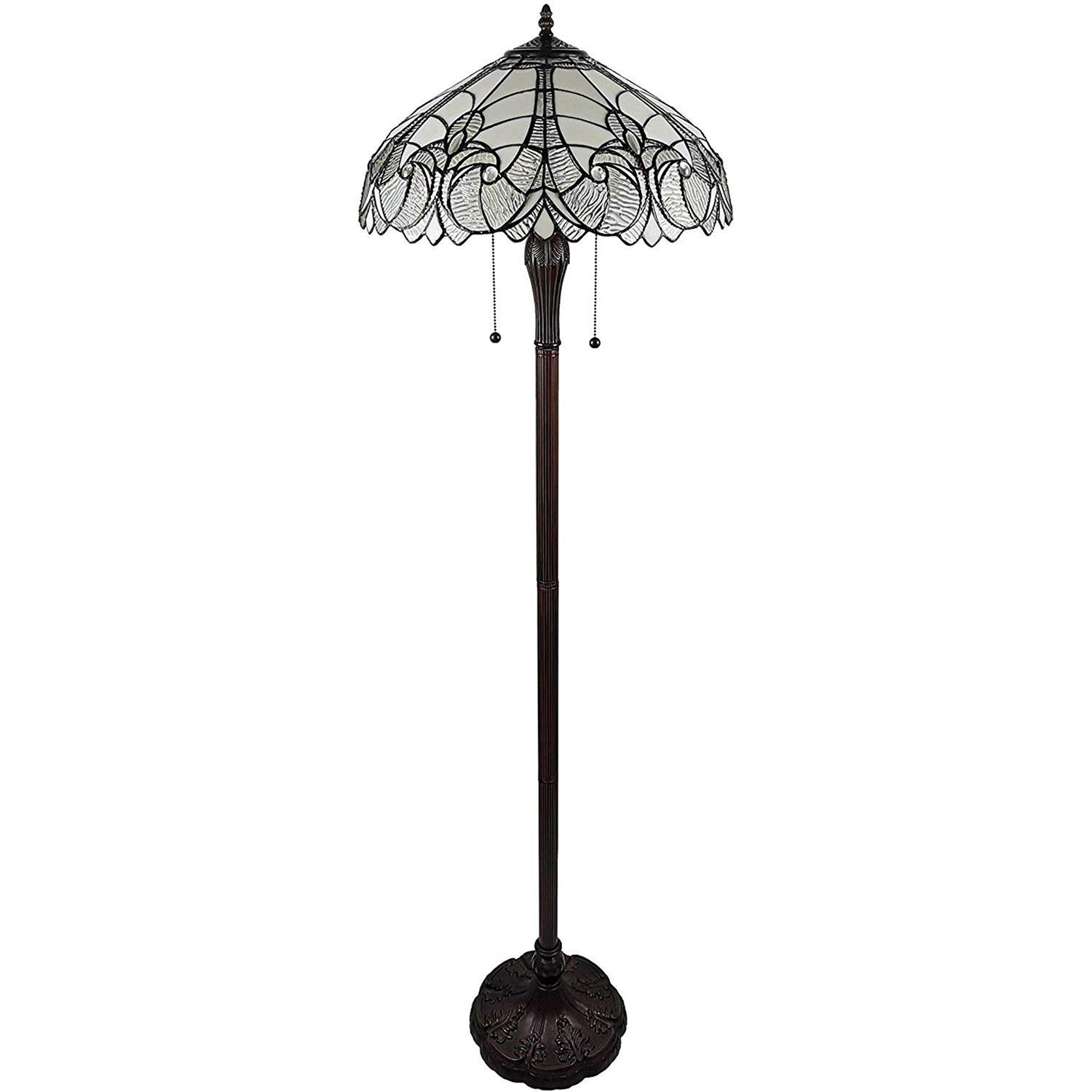 Amora Lighting Tiffany Style Floral Floor Lamp