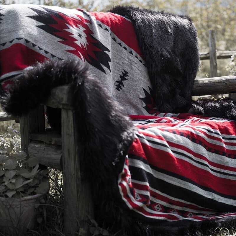 anifurry Aztec Faux Fur Blanket