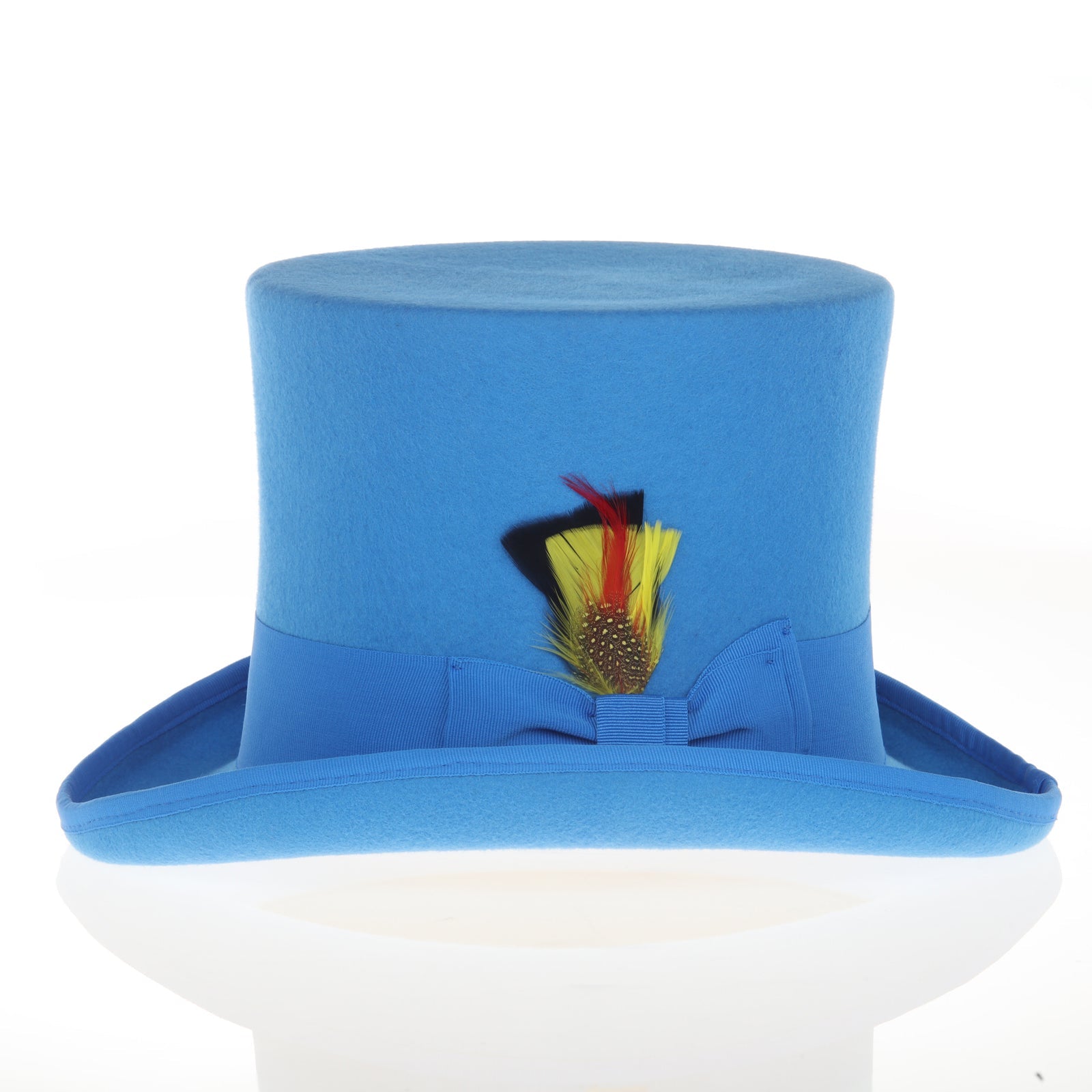 Men’s Tall 100% Wool Dress Top Hat in Royal Blue