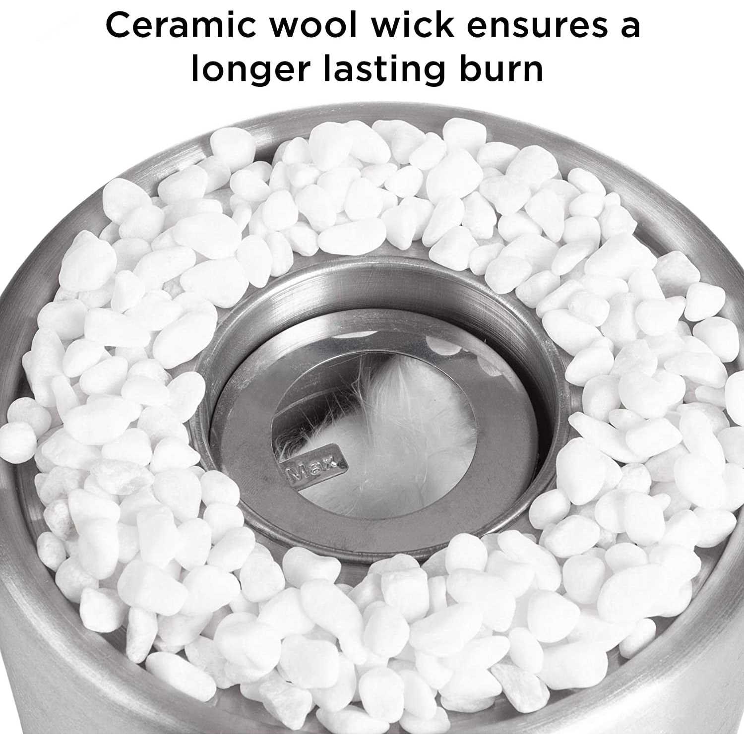 Northwest Bio Ethanol Ventless Fireplace-Tabletop Cylinder Real Flame Smokeless Clean Burning 80-BIOFP-2