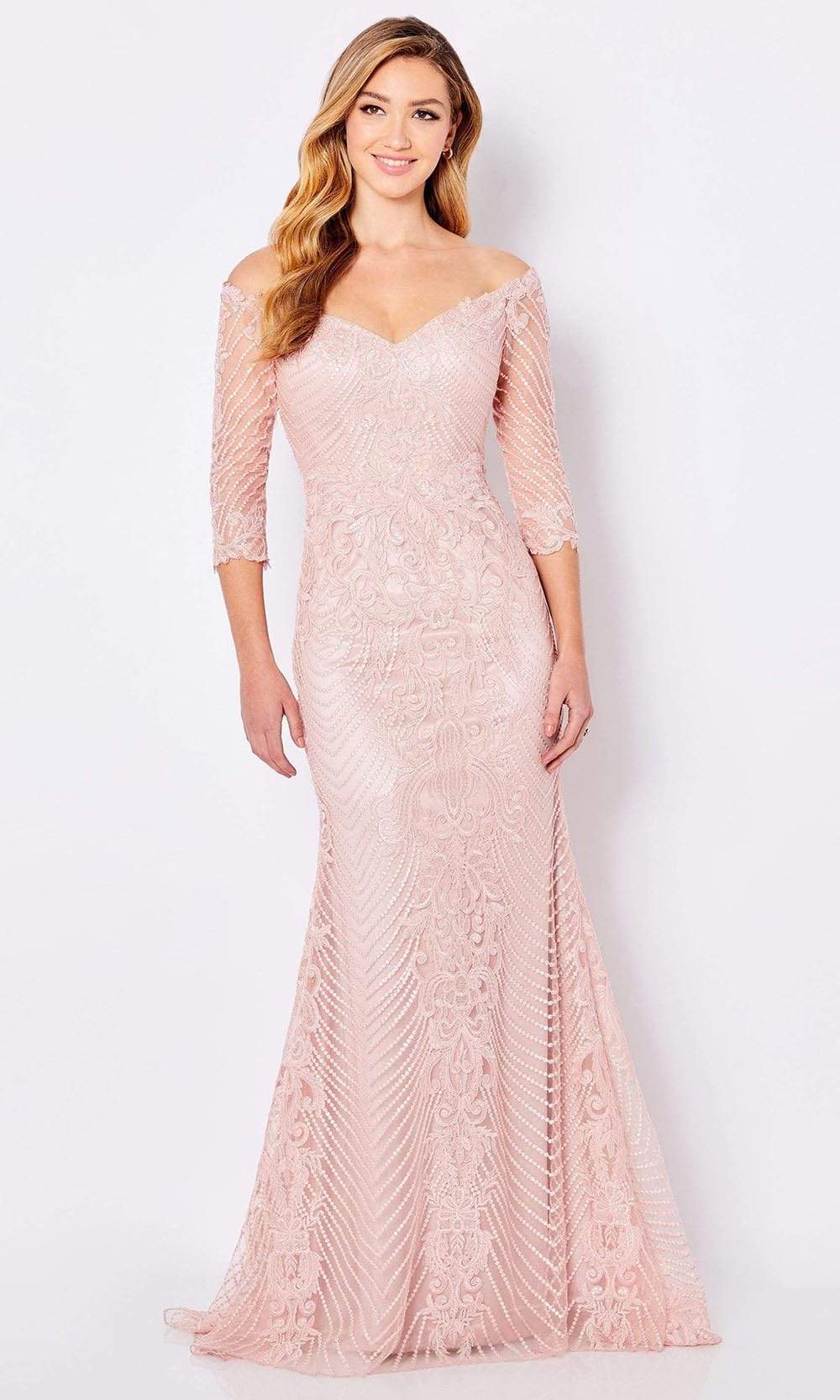 221688 Off Shoulder Evening Mother of the Bride Dress