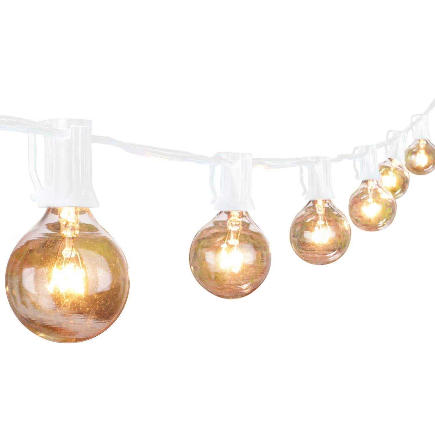 Brightown Outdoor String Lights G40 Globe Patio Lights Edison Bulbs