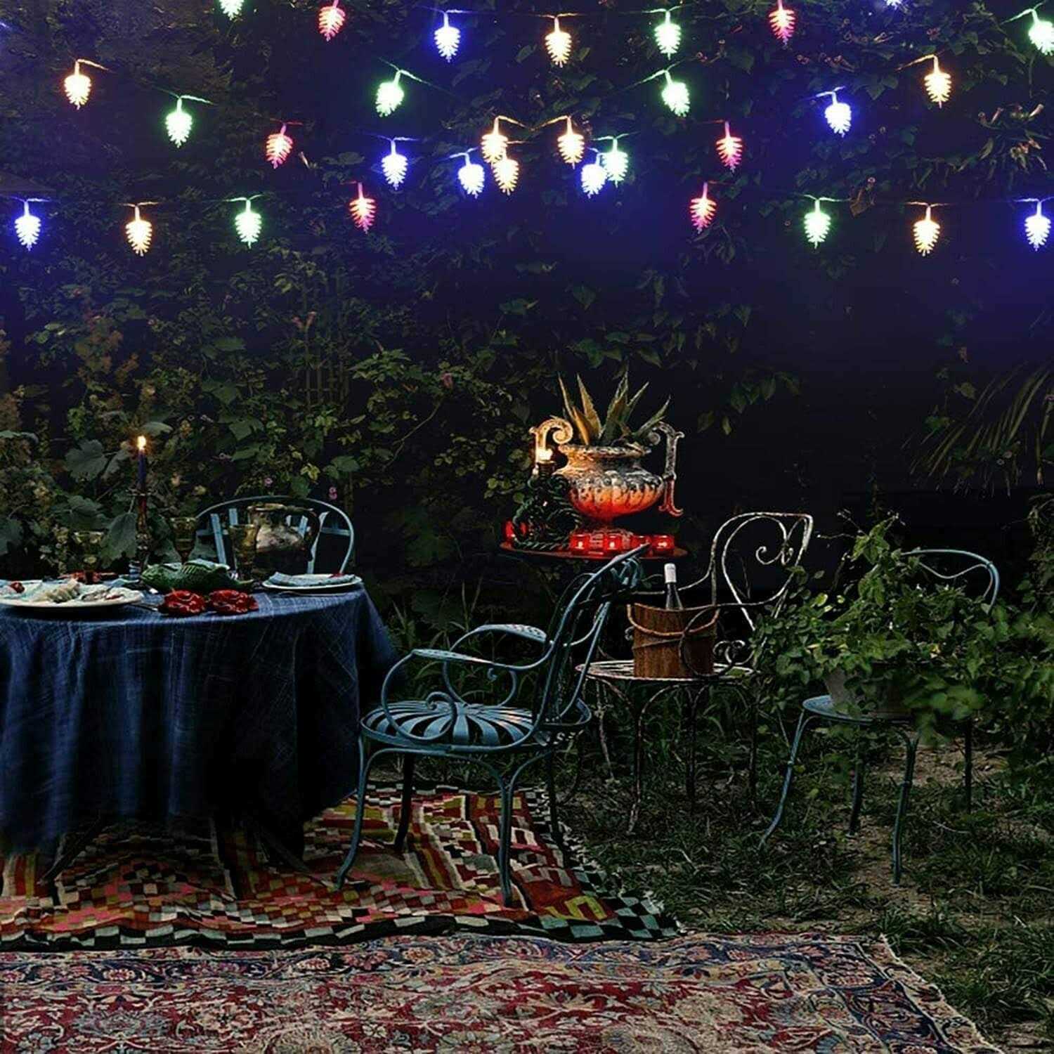 20ft 40led Fairy Light Pinecone RGB String Light Remote Control