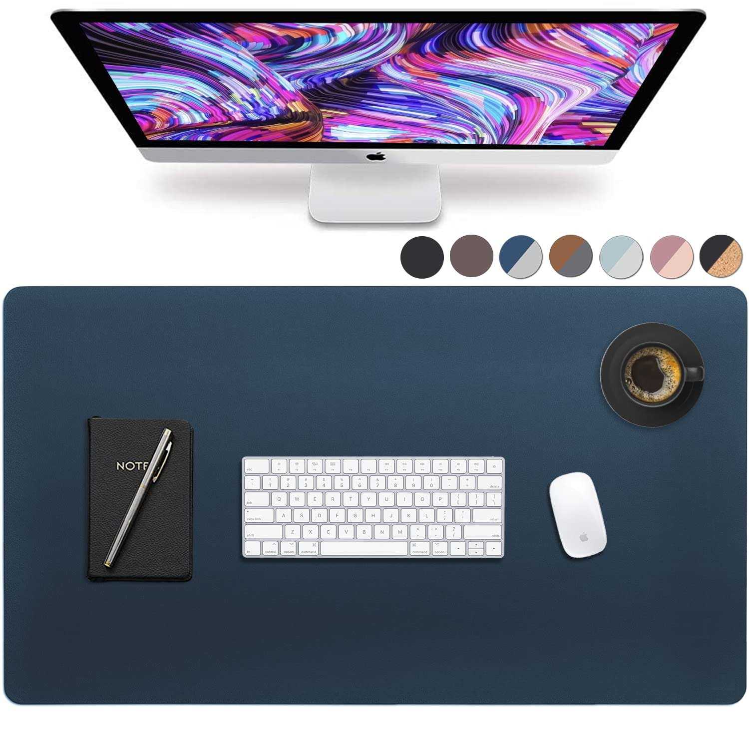 Leather Desk Pad Vine Creations Office Desk Mat Waterproof