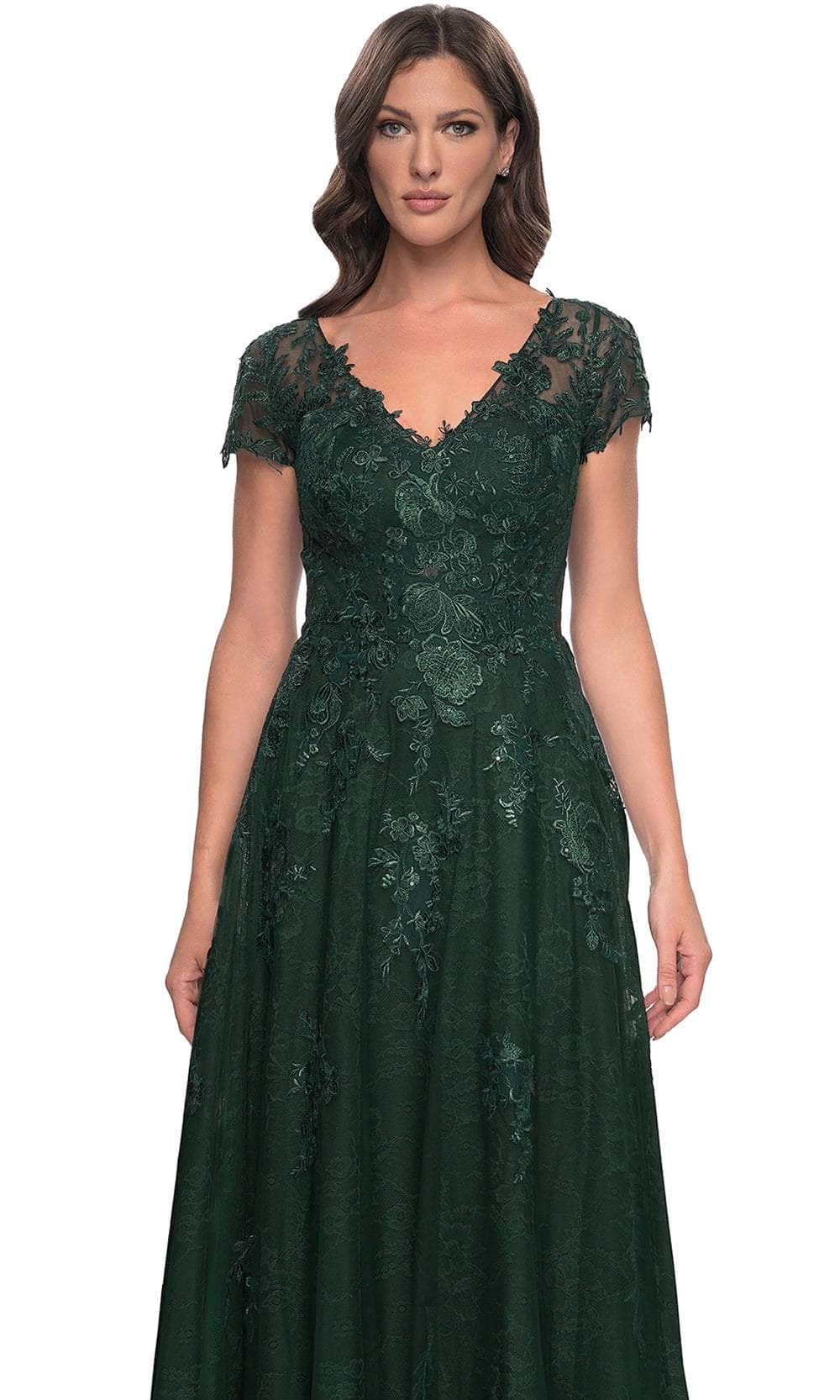 V-Neck A-Line Formal Dress