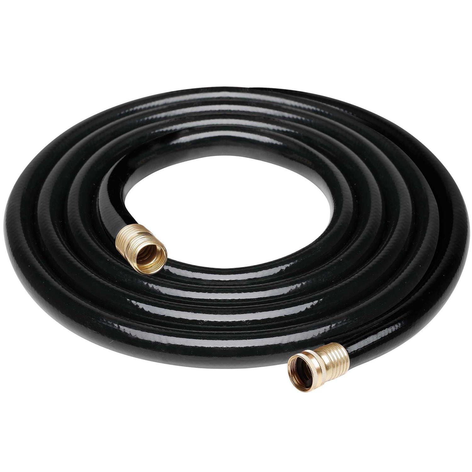Worth Garden 5/8 in. x Medium Duty Black Vinyl Garden Hose