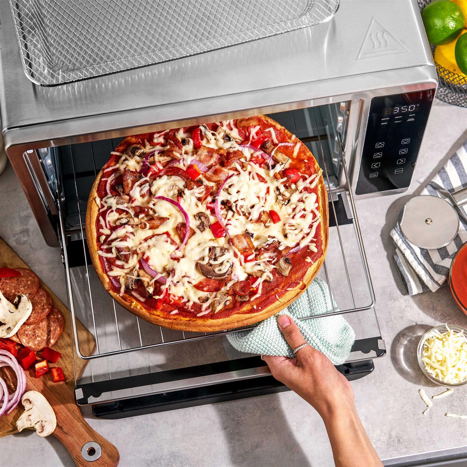 Bella Pro Series 6-Slice Air Fryer Toaster Oven with Rotisserie