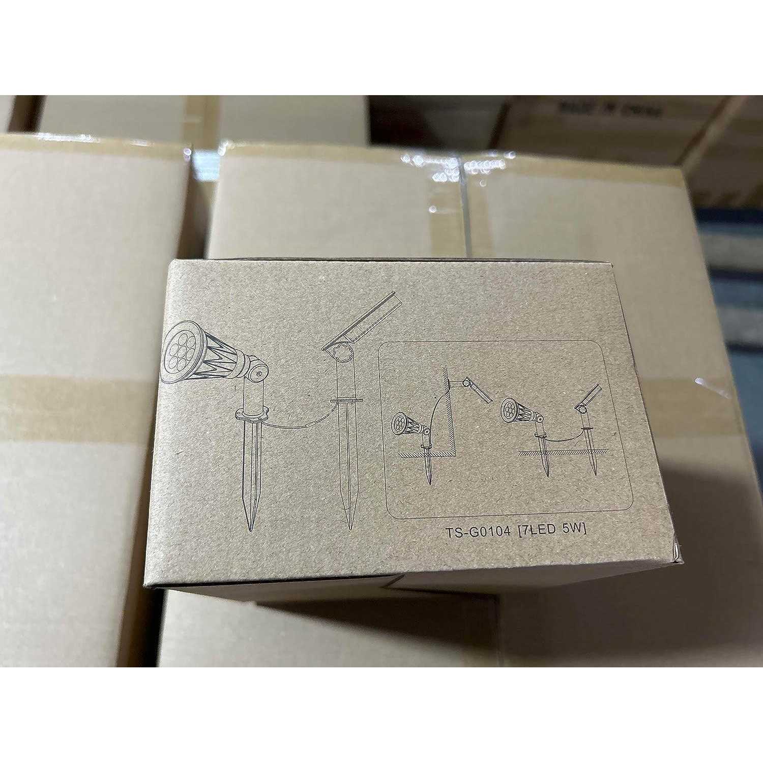 T-SUN Solar Spotlights Waterproof Outdoor Solar Spot Lights Auto-ON/Off Adjustable Solar Lights for Tree