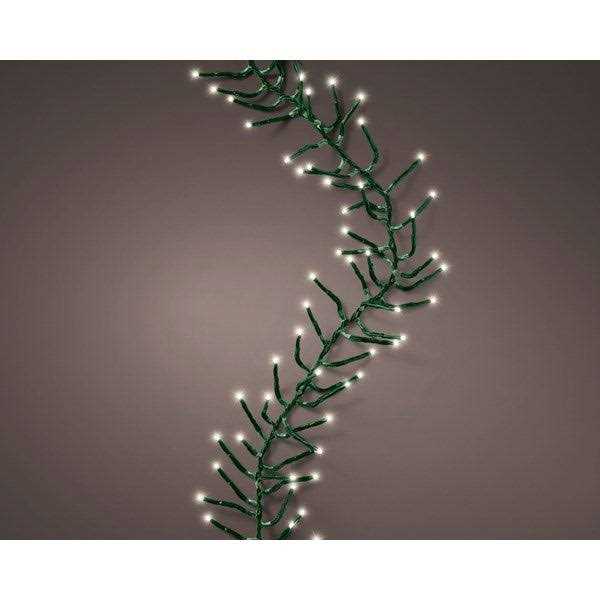 16 FT Cluster Christmas Lights Extension Set Warm White With 1 String Of 500 LED Lights